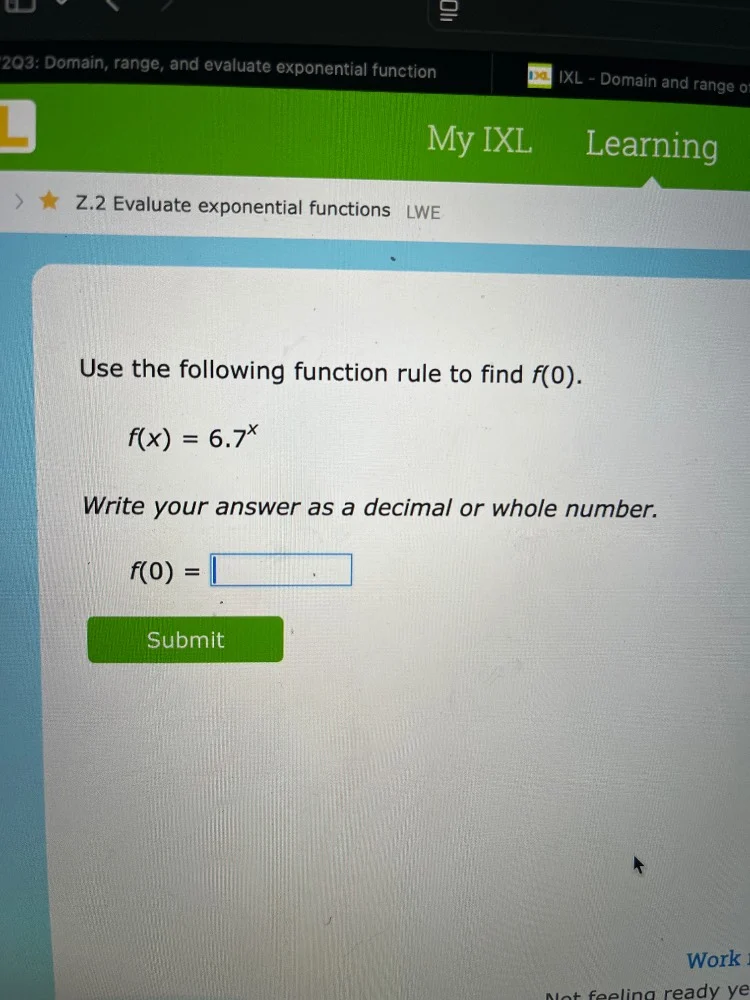 2q3: domain, range, and evaluate exponential function ixl - domain and …