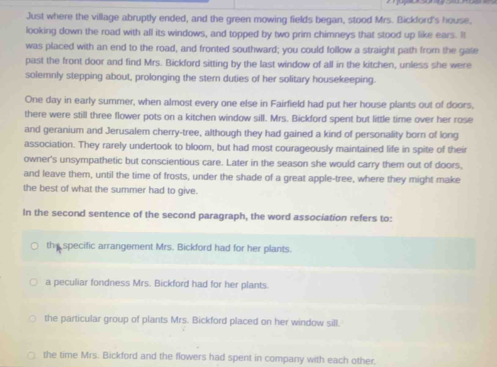 just where the village abruptly ended, and the green mowing fields bega…