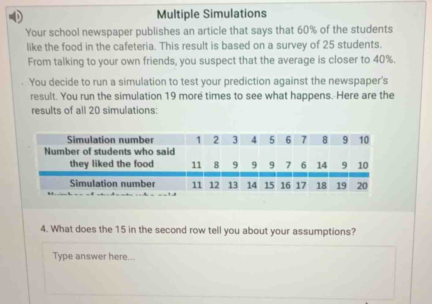 multiple simulations your school newspaper publishes an article that sa…