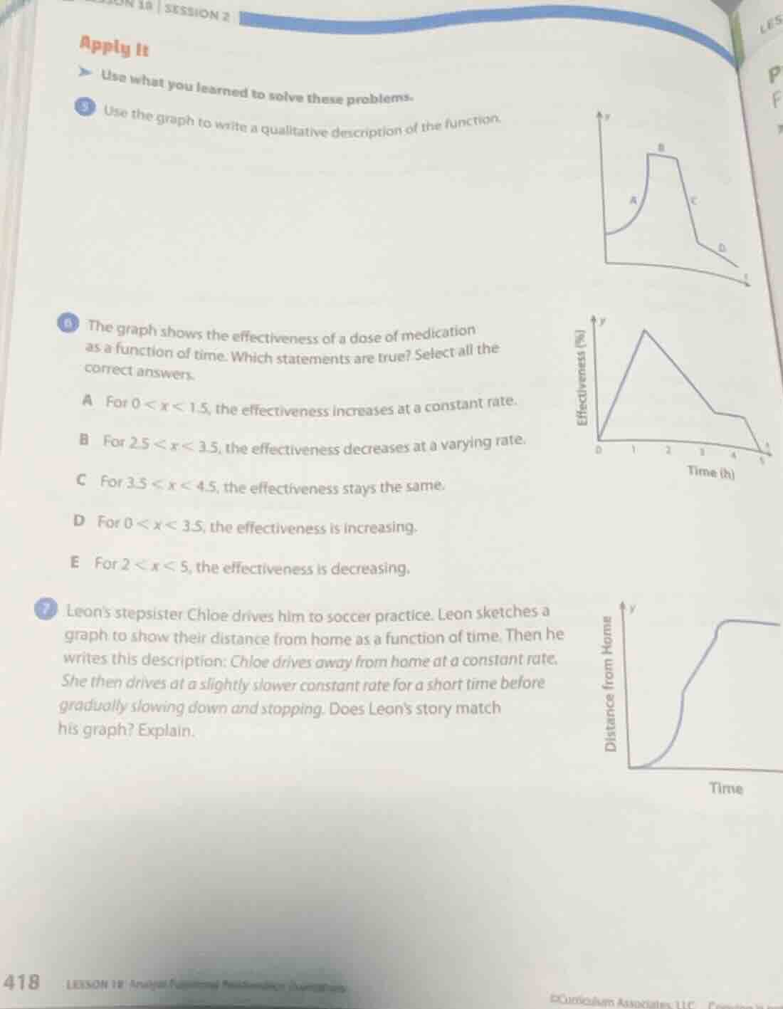 apply it use what you learned to solve these problems. 5 use the graph …