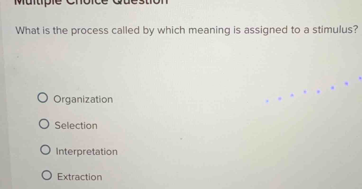 multiple choice question what is the process called by which meaning is…