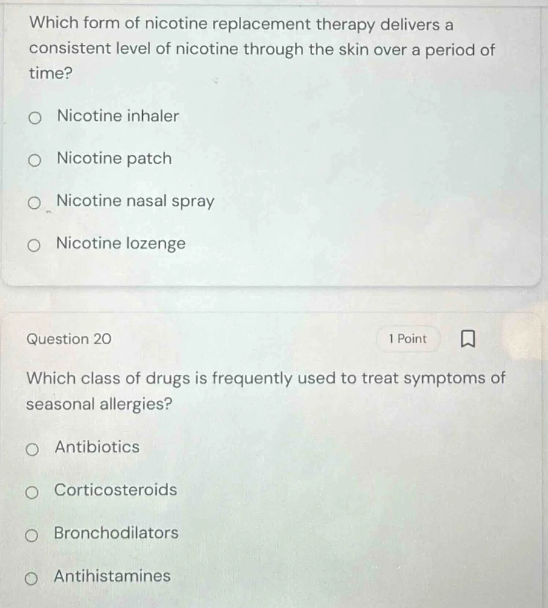 which form of nicotine replacement therapy delivers a consistent level …