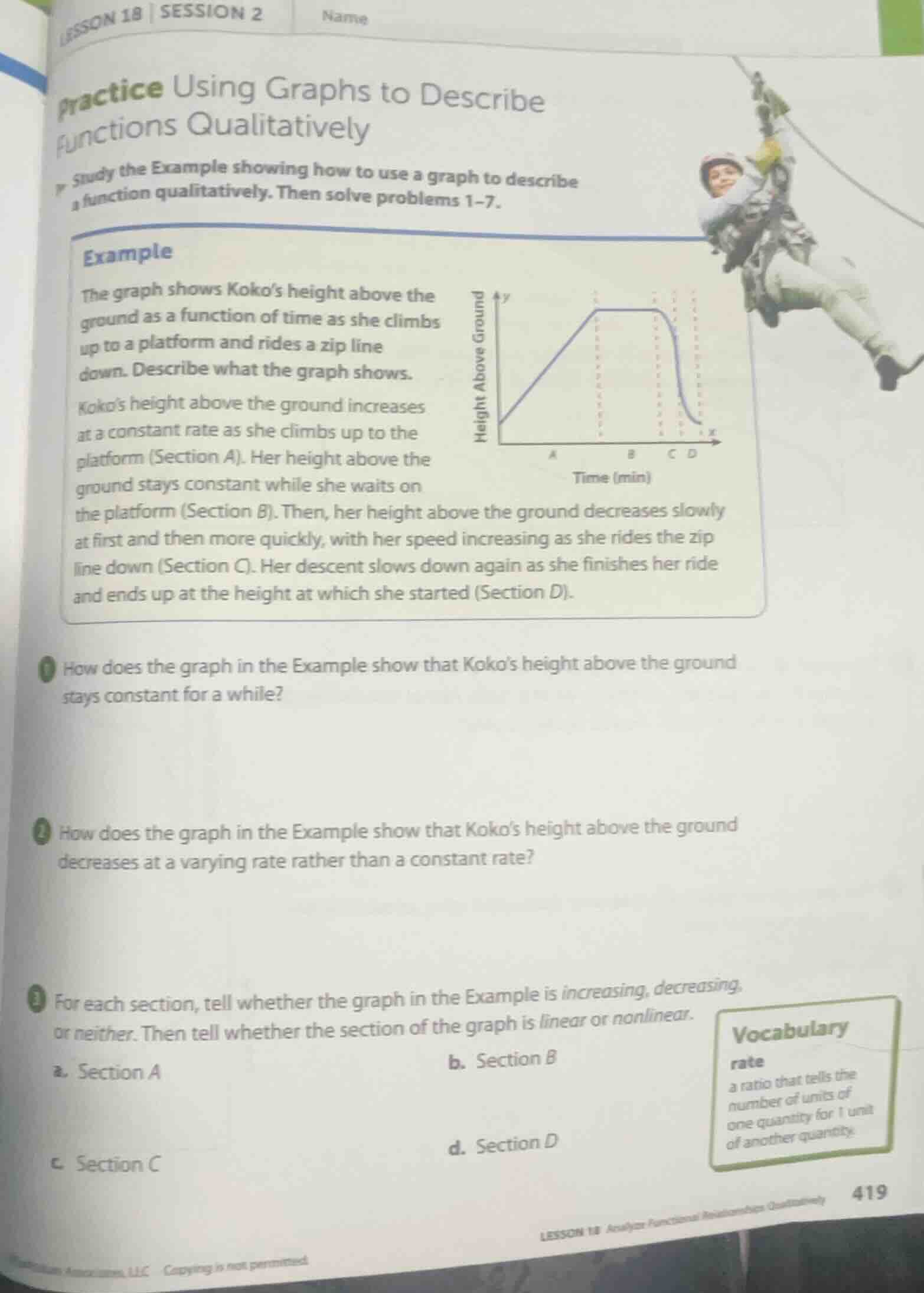 lesson 18 | session 2 name practice using graphs to describe functions …