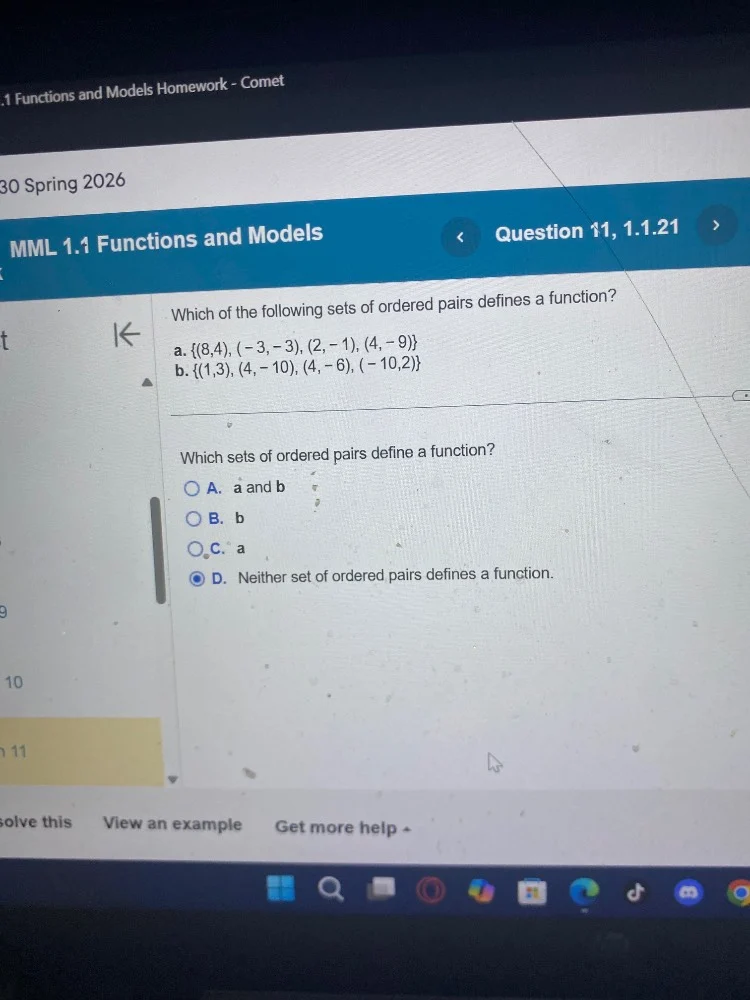 1 functions and models homework - comet 30 spring 2026 mml 1.1 function…