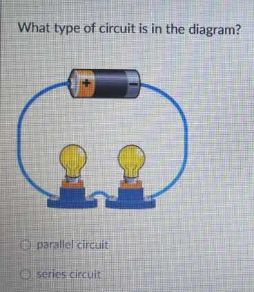 what type of circuit is in the diagram? parallel circuit series circuit