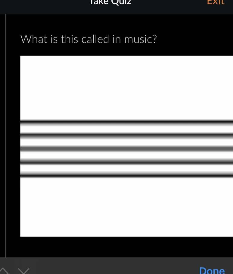 take quiz exit what is this called in music? done