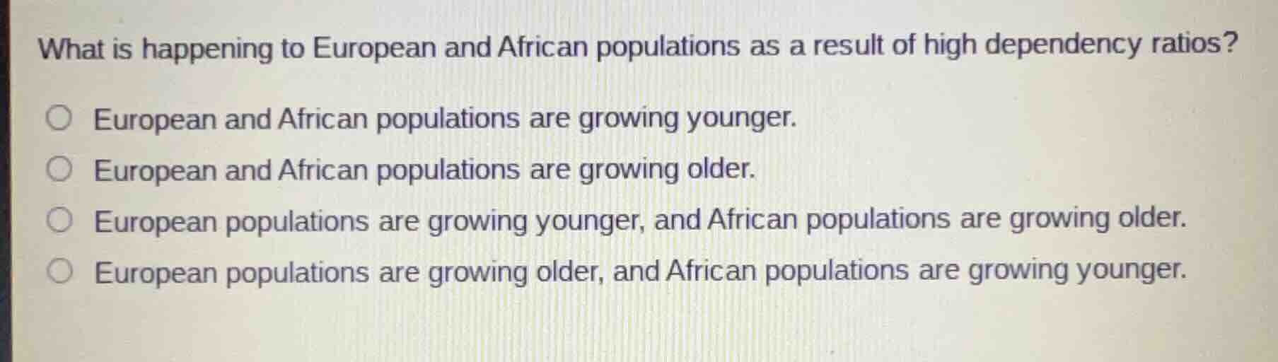 what is happening to european and african populations as a result of hi…