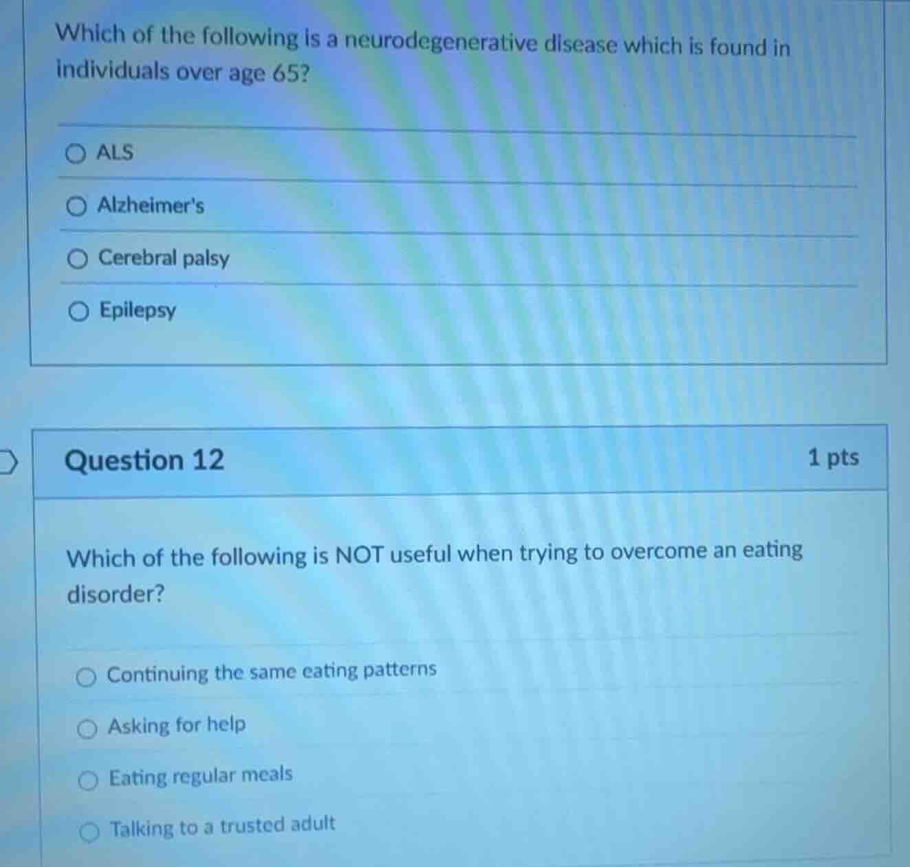 which of the following is a neurodegenerative disease which is found in…