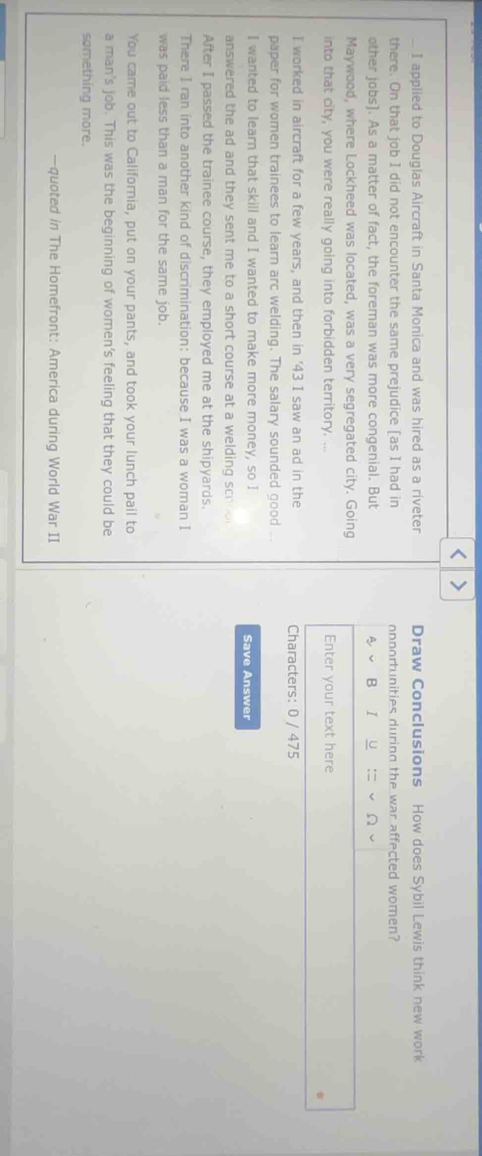 i applied to douglas aircraft in santa monica and was hired as a rivete…