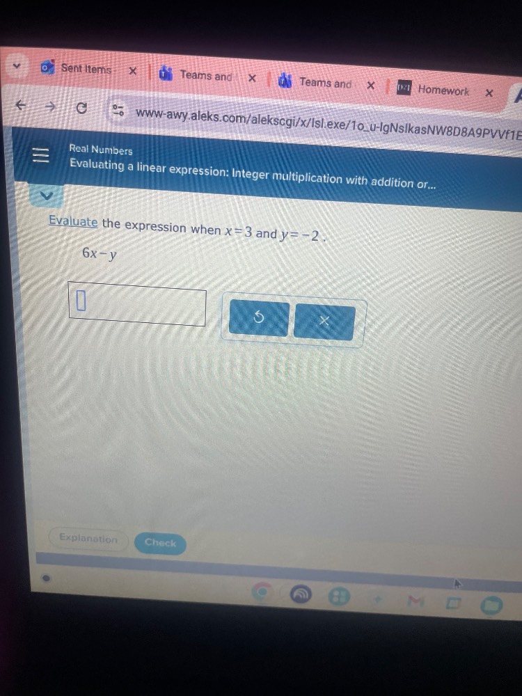 real numbers evaluating a linear expression: integer multiplication wit…