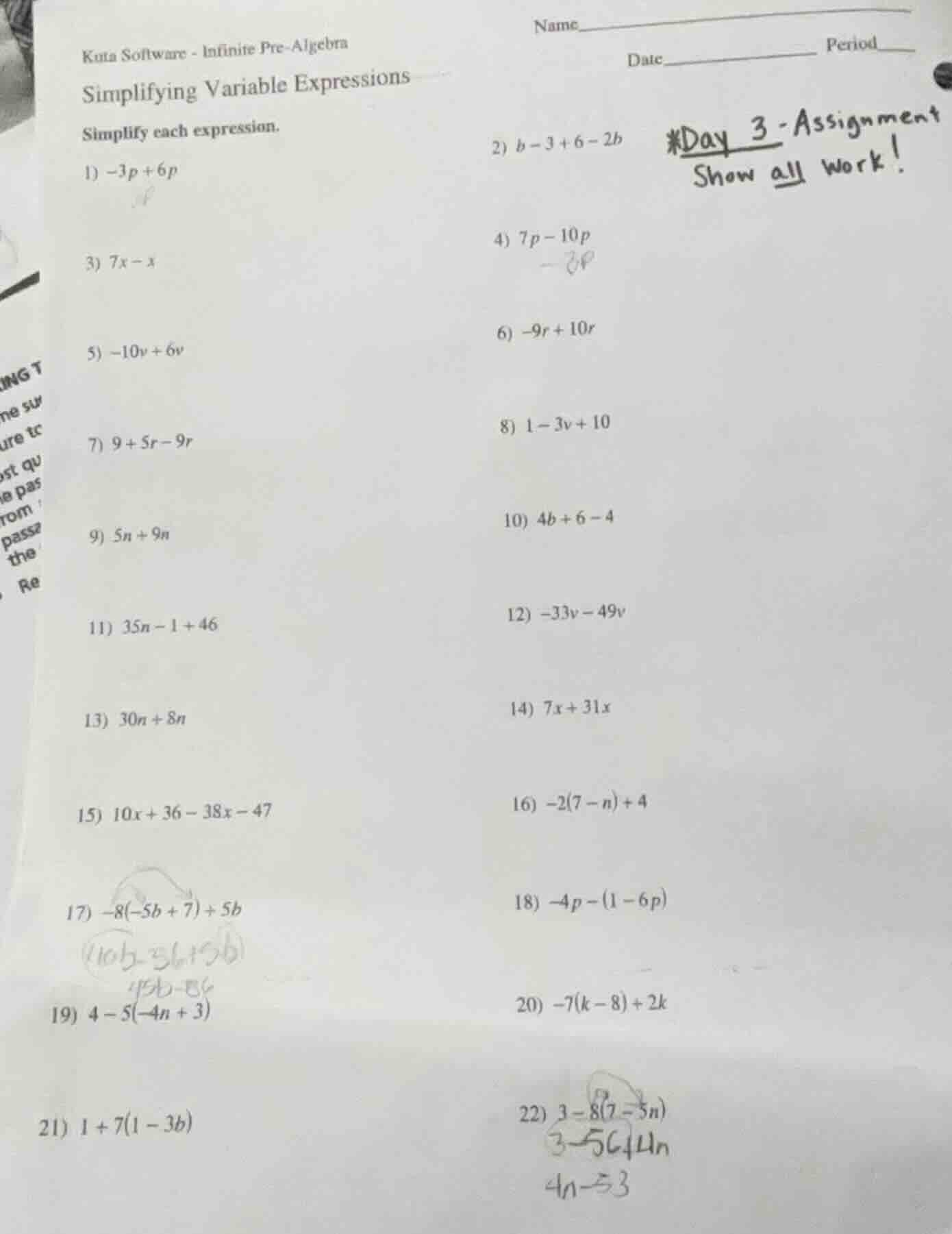 kuta software - infinite pre-algebra name date__________ period simplif…