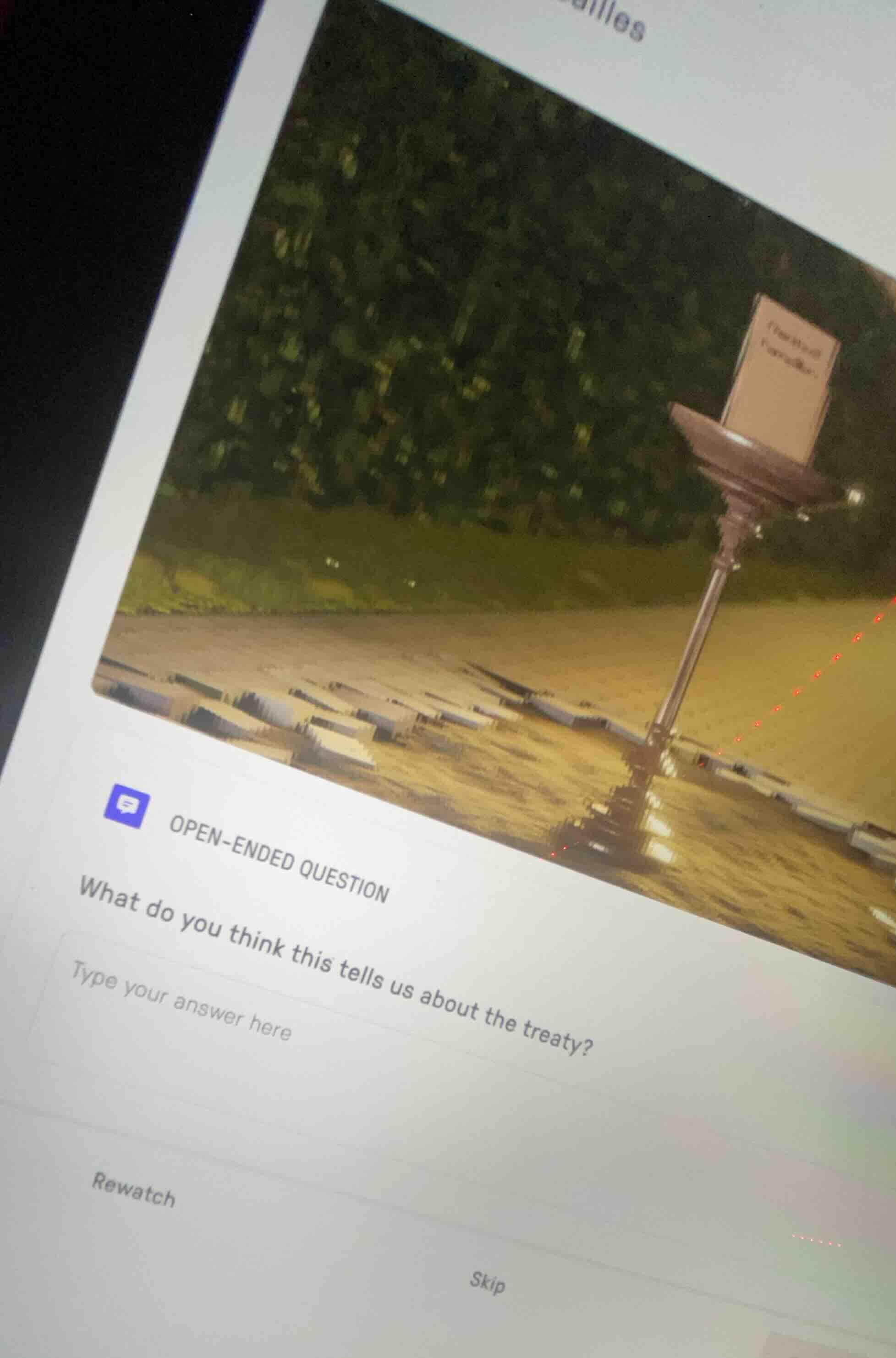 open-ended question what do you think this tells us about the treaty? t…