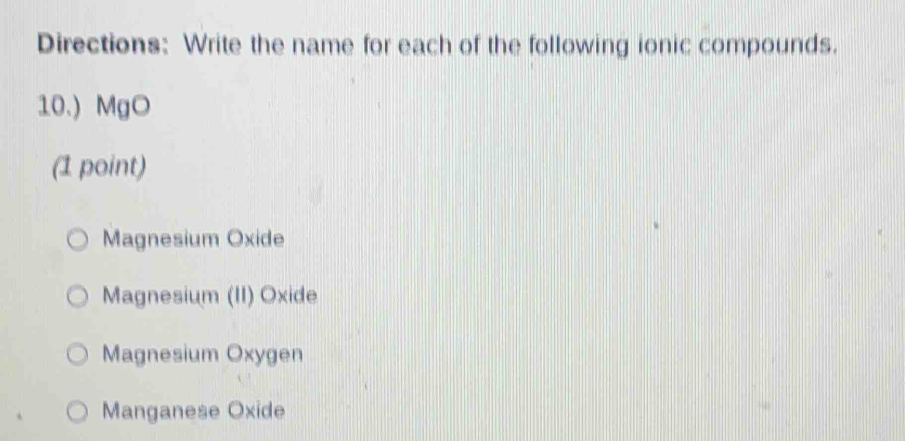 directions: write the name for each of the following ionic compounds. 1…