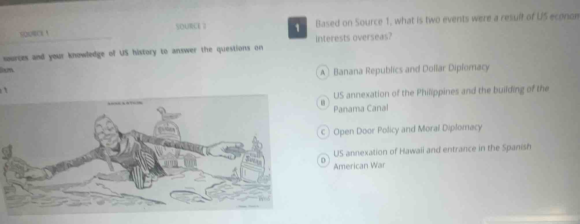 source 1 source 2 sources and your knowledge of us history to answer th…