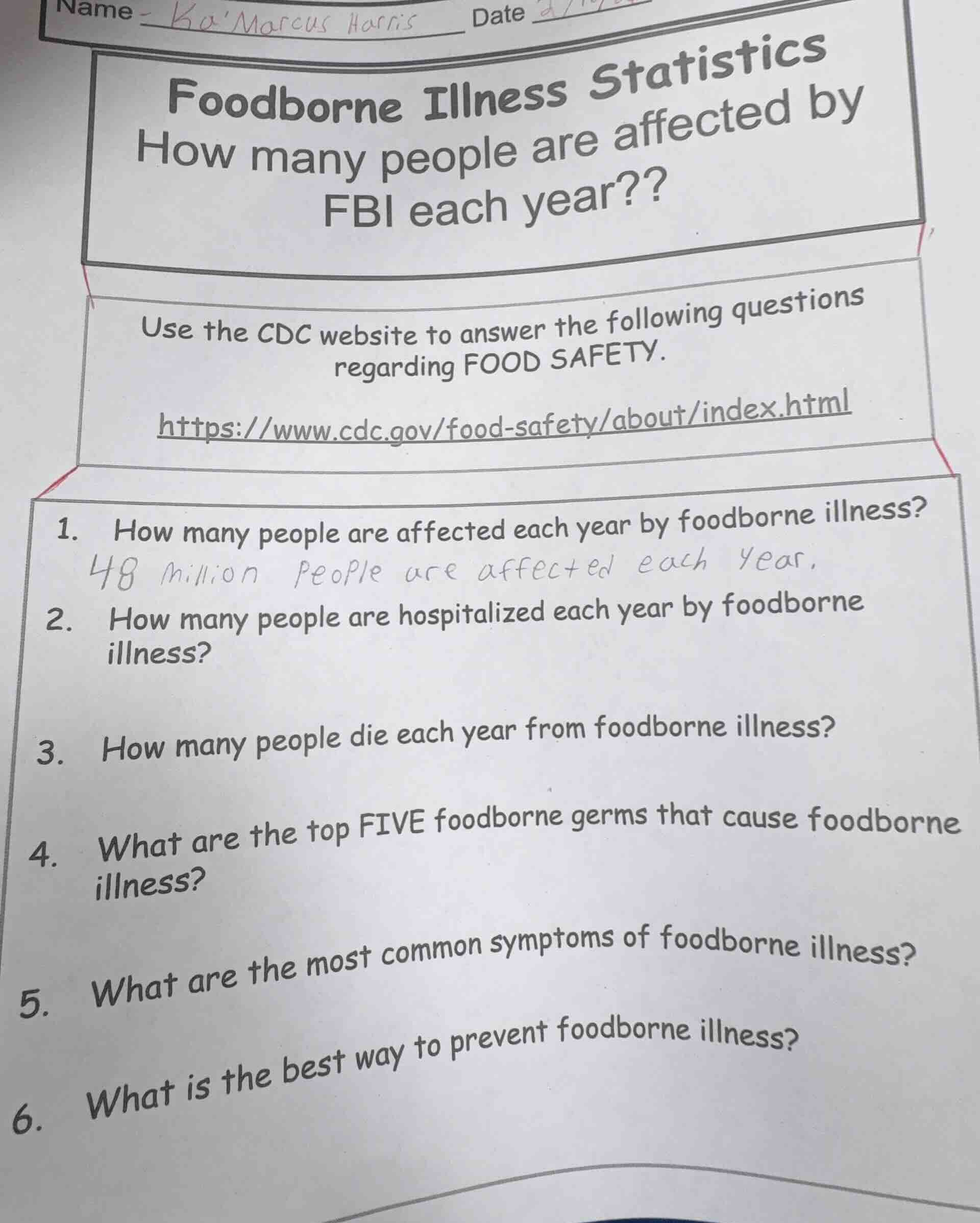 name - kamarcus harris datefoodborne illness statisticshow many people …