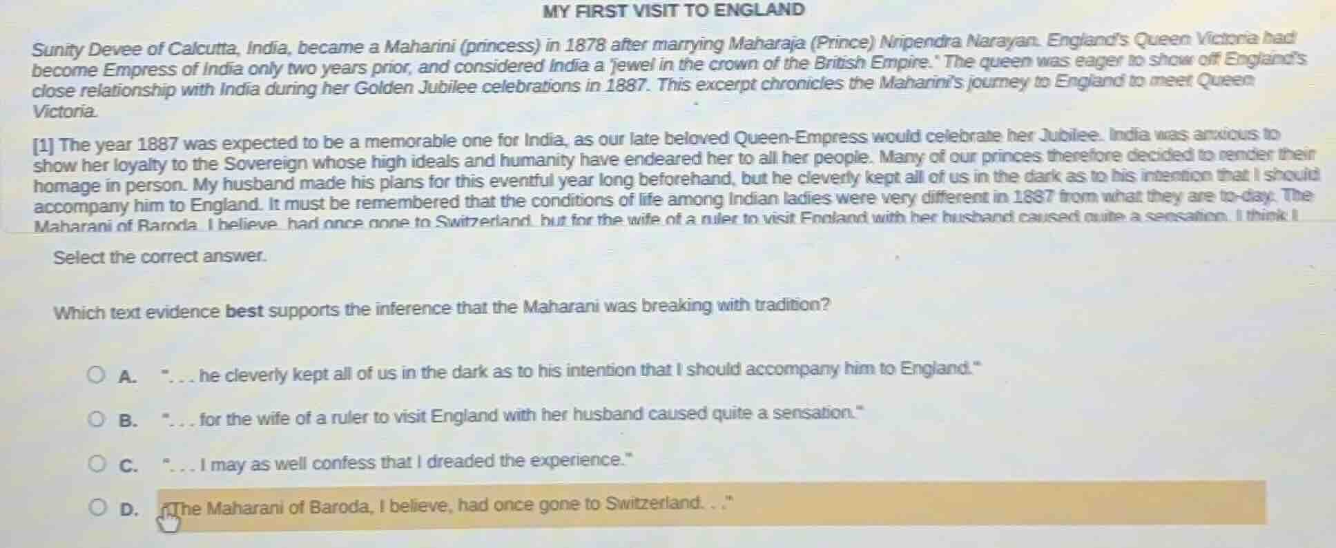 my first visit to england sunity devee of calcutta, india, became a mah…