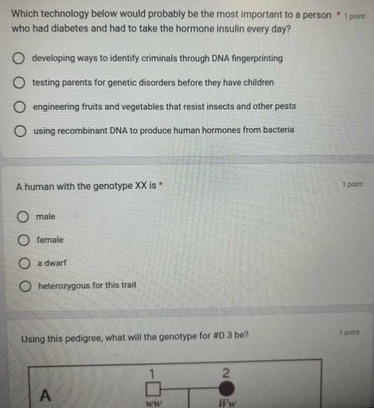 which technology below would probably be the most important to a person…