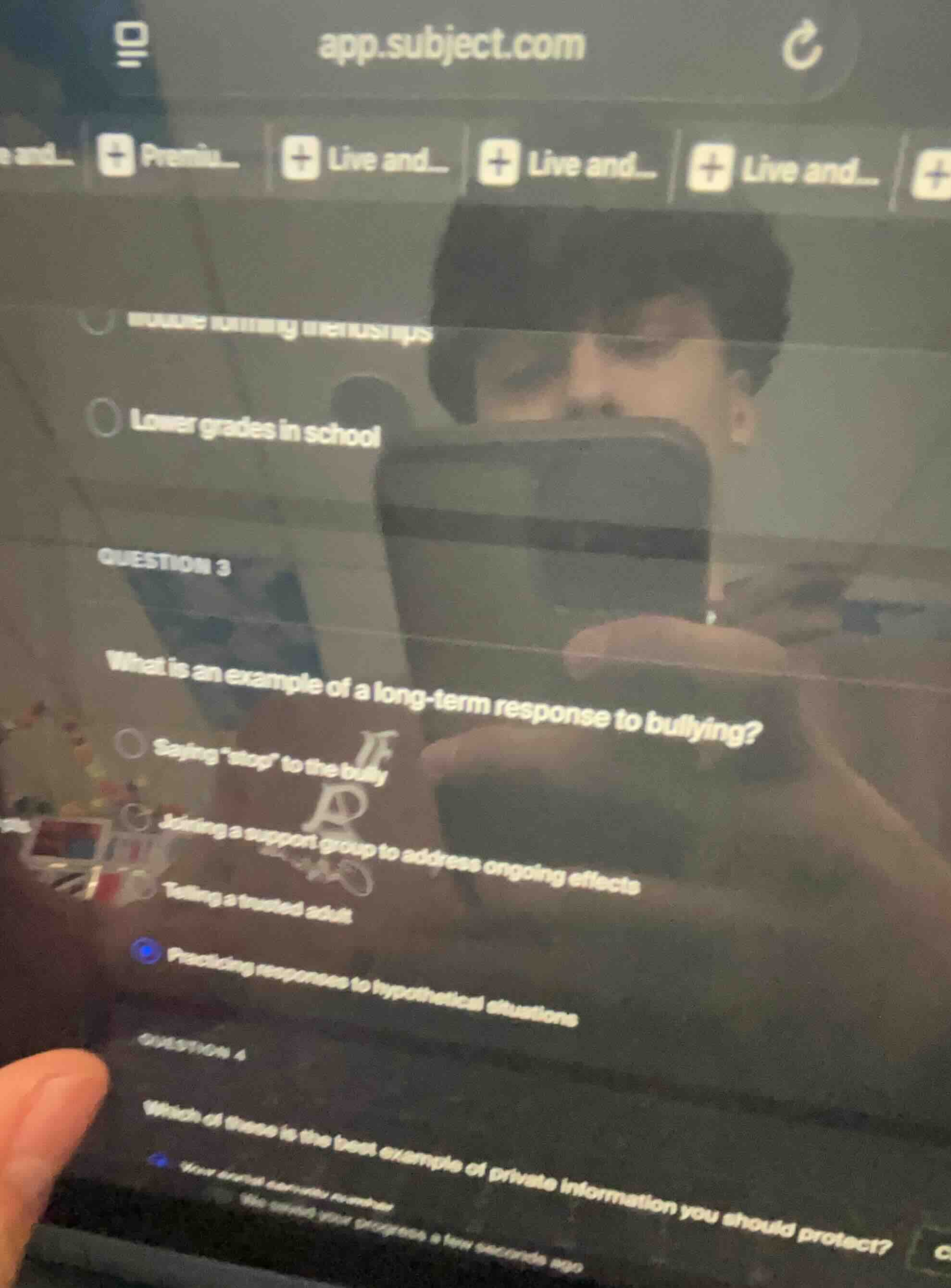 lower grades in school question 3 what is an example of a long-term res…