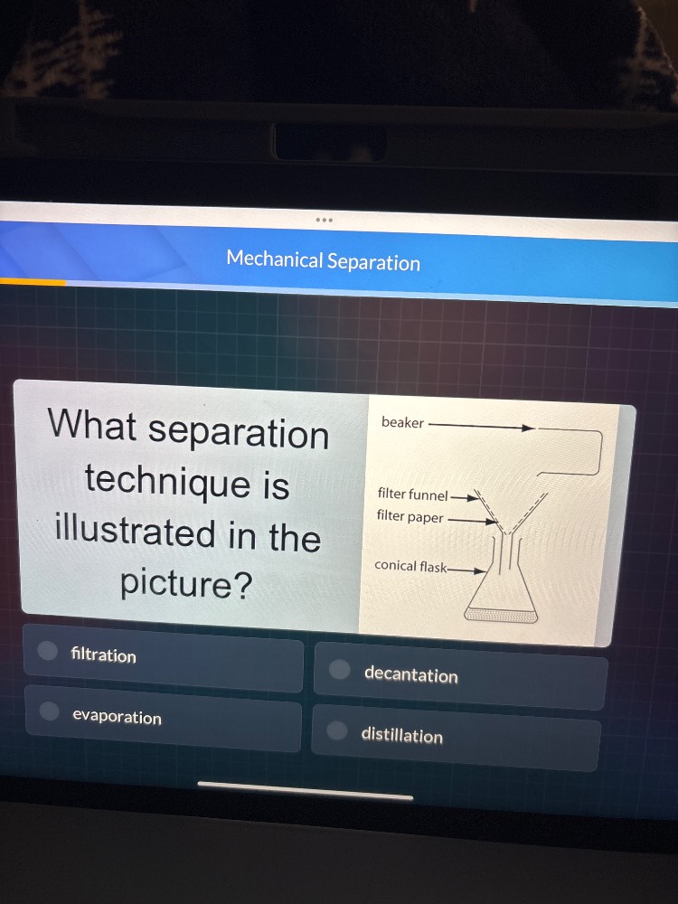 mechanical separation what separation technique is illustrated in the p…