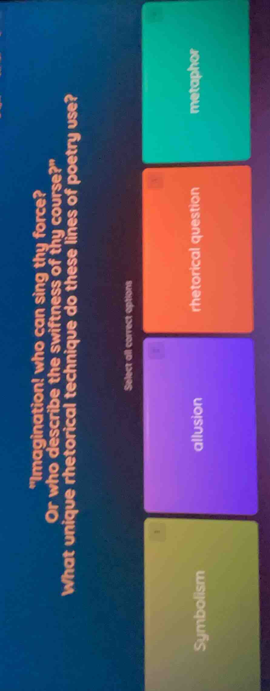 \imagination! who can sing thy force? or who describe the swiftness of …