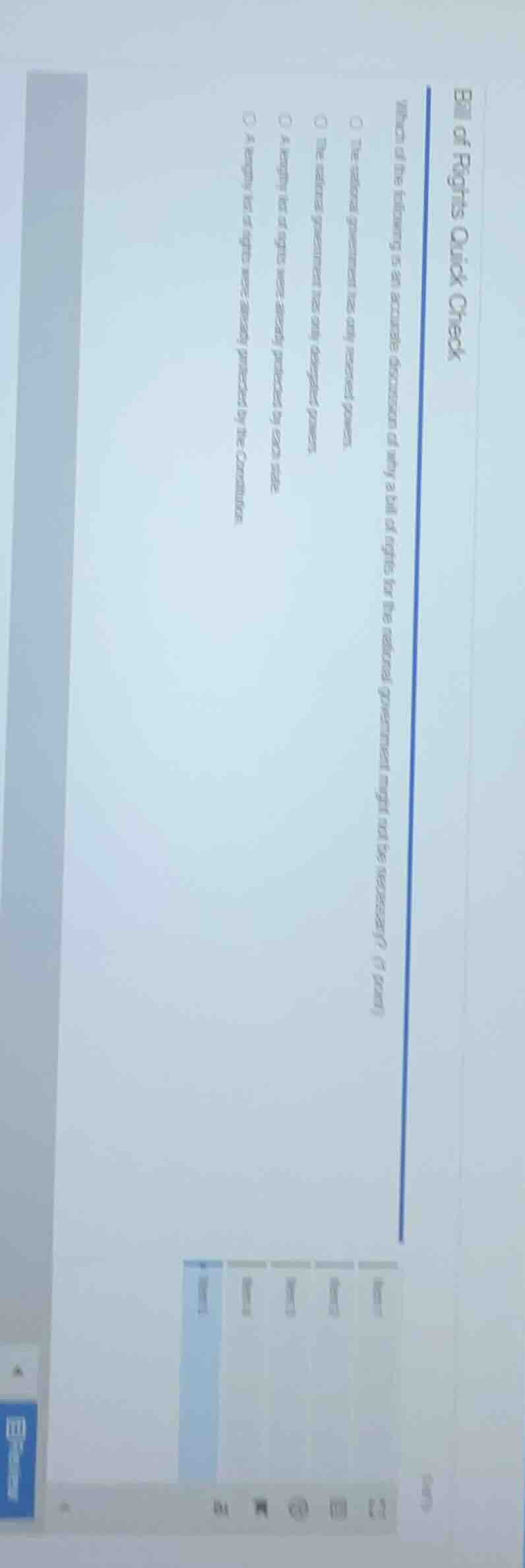 bill of rights quick checkwhich of the following is an accurate discuss…