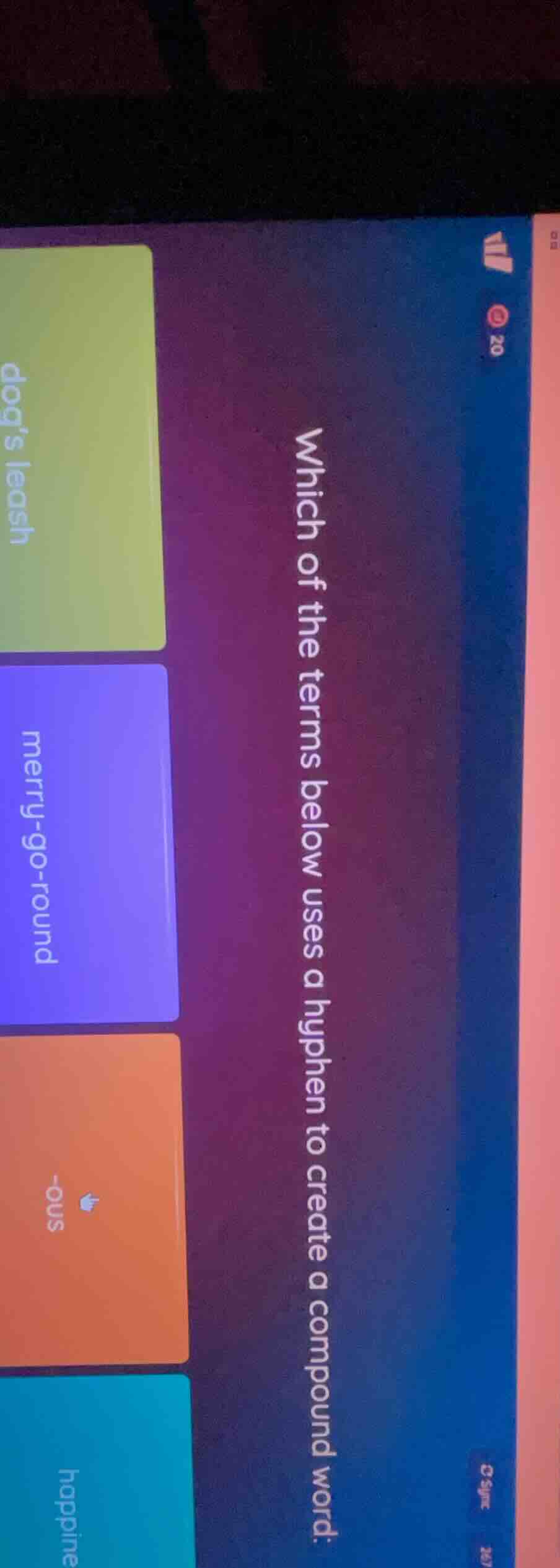 which of the terms below uses a hyphen to create a compound word: dogs …