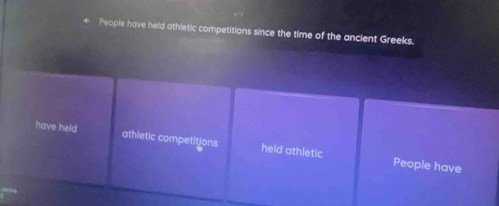 people have held athletic competitions since the time of the ancient gr…