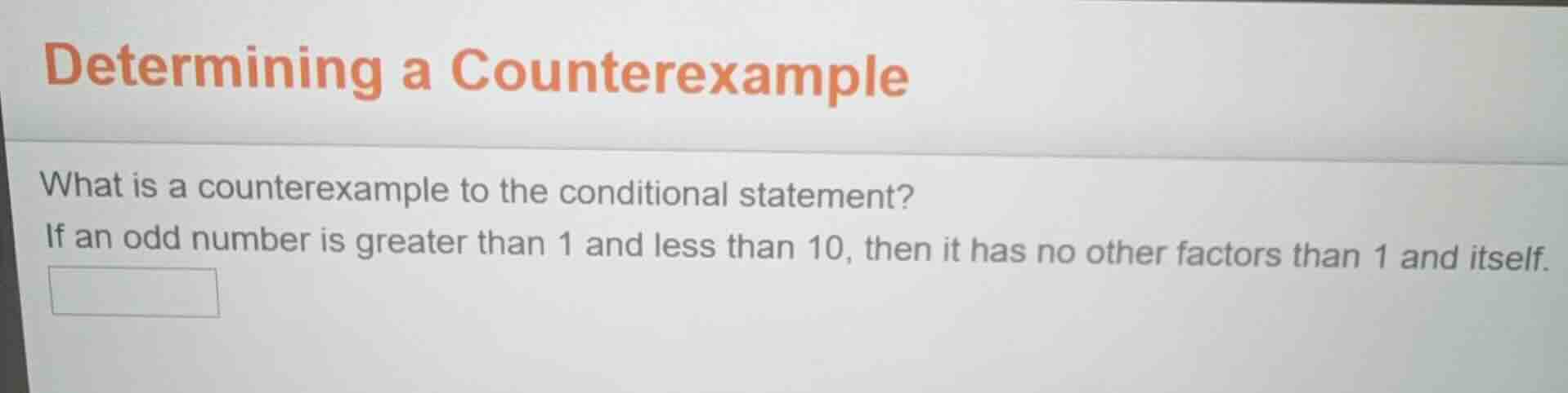 determining a counterexample what is a counterexample to the conditiona…