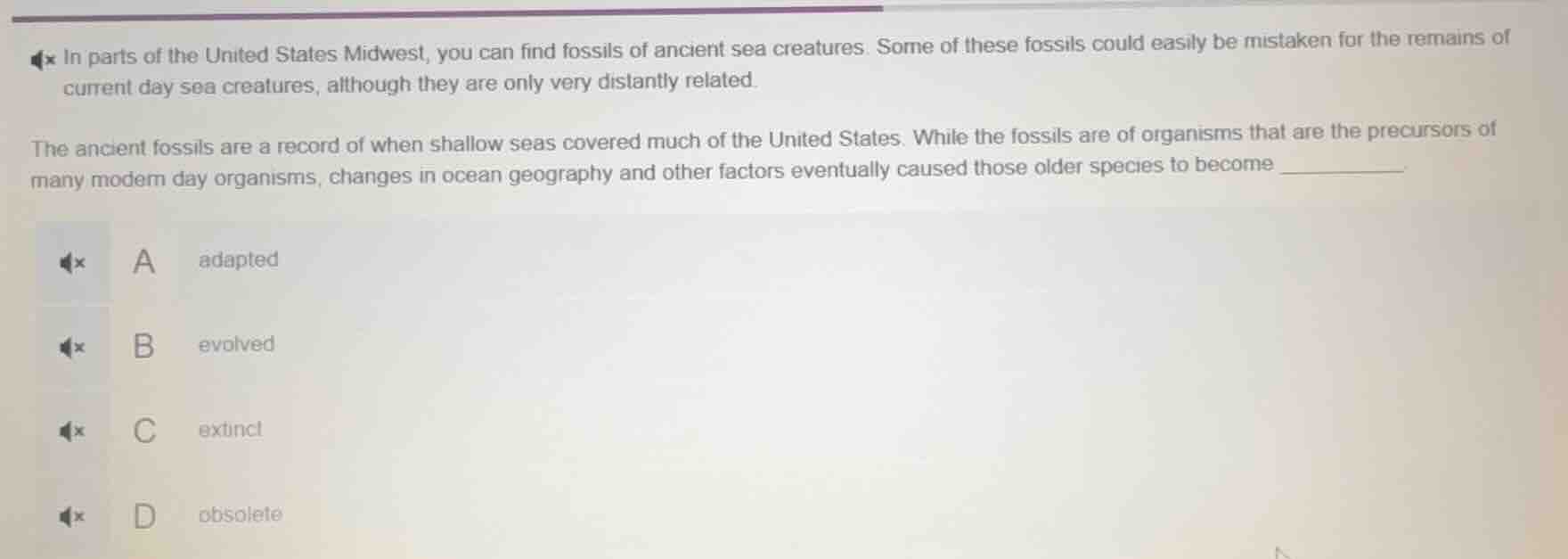 in parts of the united states midwest, you can find fossils of ancient …