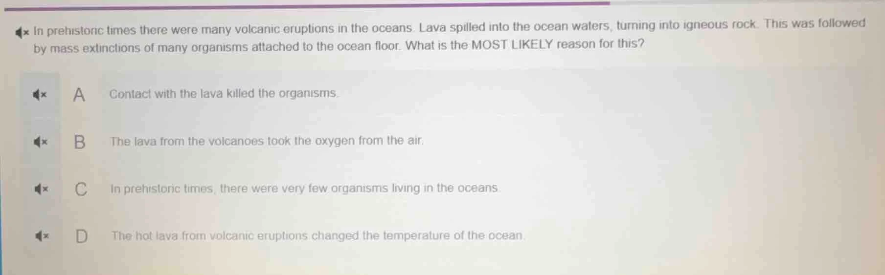 in prehistoric times there were many volcanic eruptions in the oceans. …
