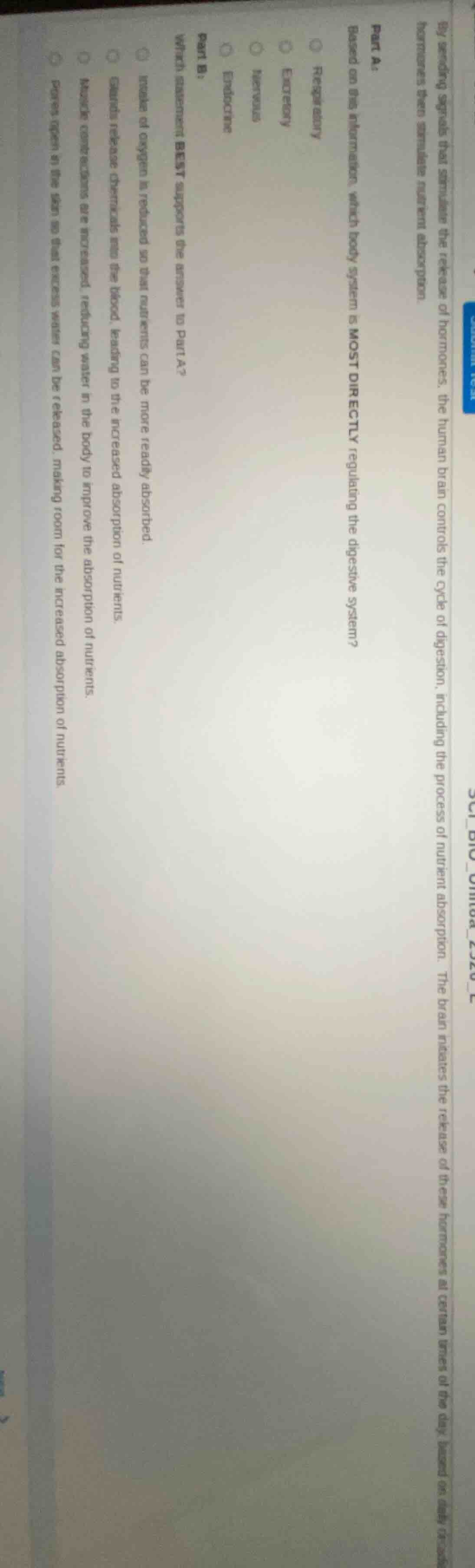 by sending signals that stimulate the release of hormones, the human br…