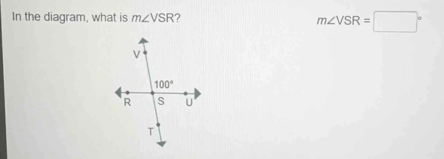 in the diagram, what is $m\\angle vsr$? $m\\angle vsr = \\square ^\\cir…
