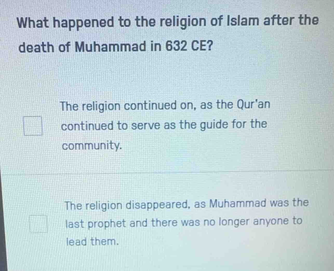 what happened to the religion of islam after the death of muhammad in 6…