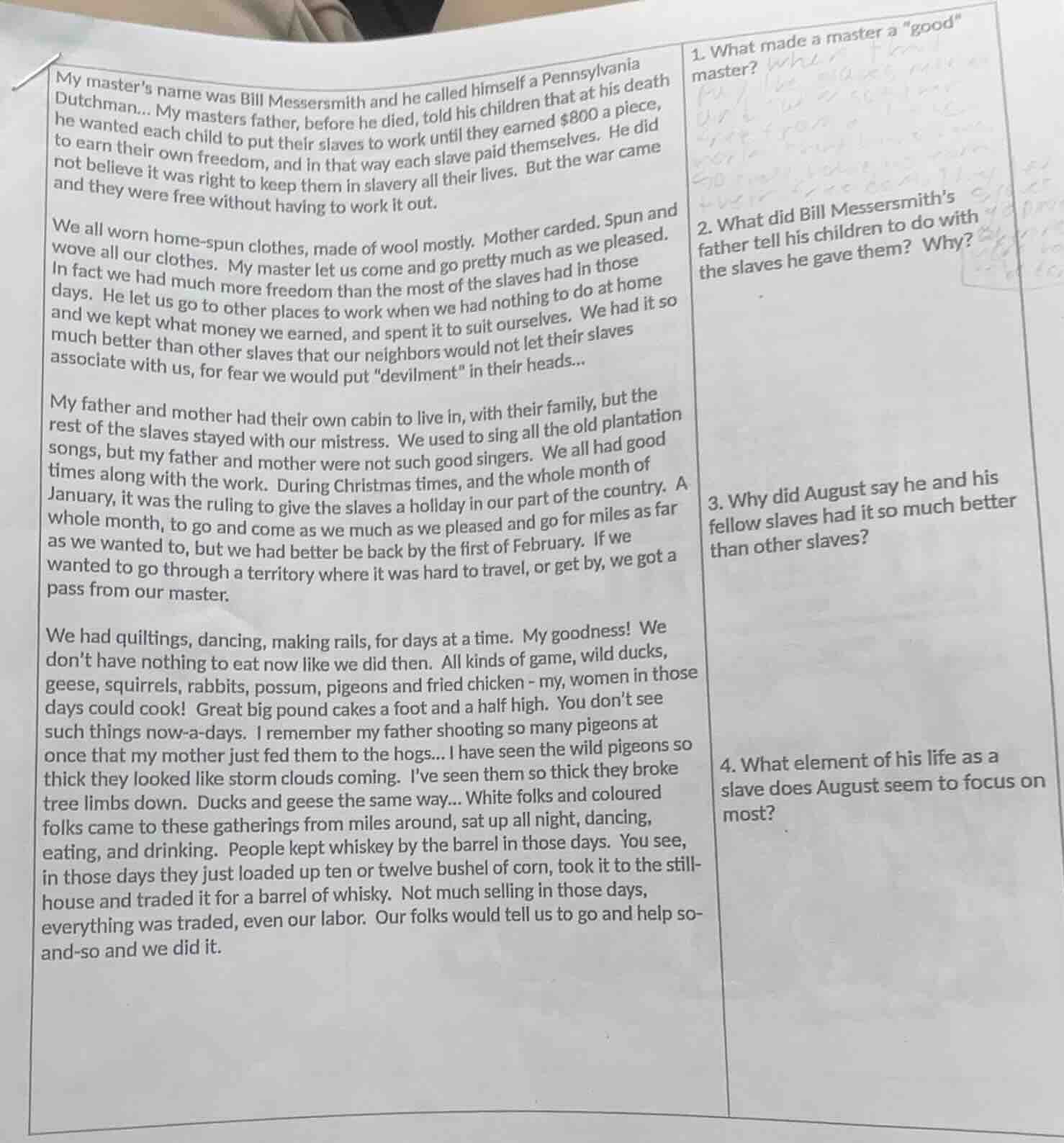 my masters name was bill messersmith and he called himself a pennsylvan…