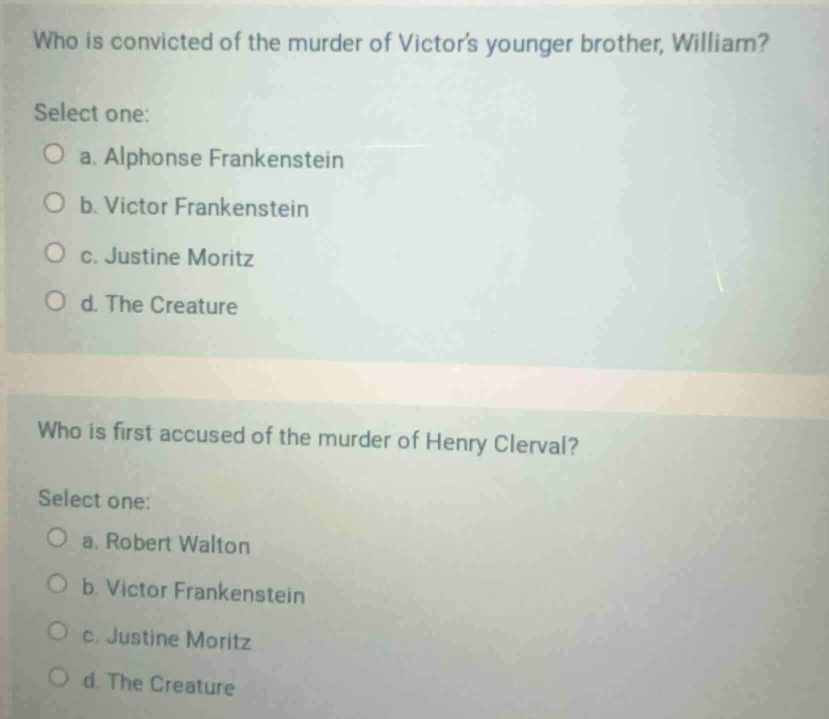 who is convicted of the murder of victors younger brother, william? sel…