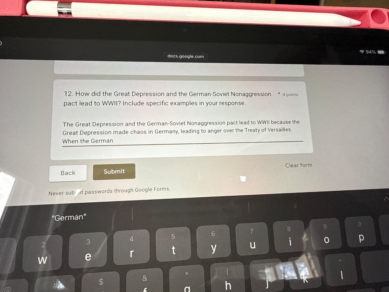 12. how did the great depression and the german-soviet nonaggression pa…