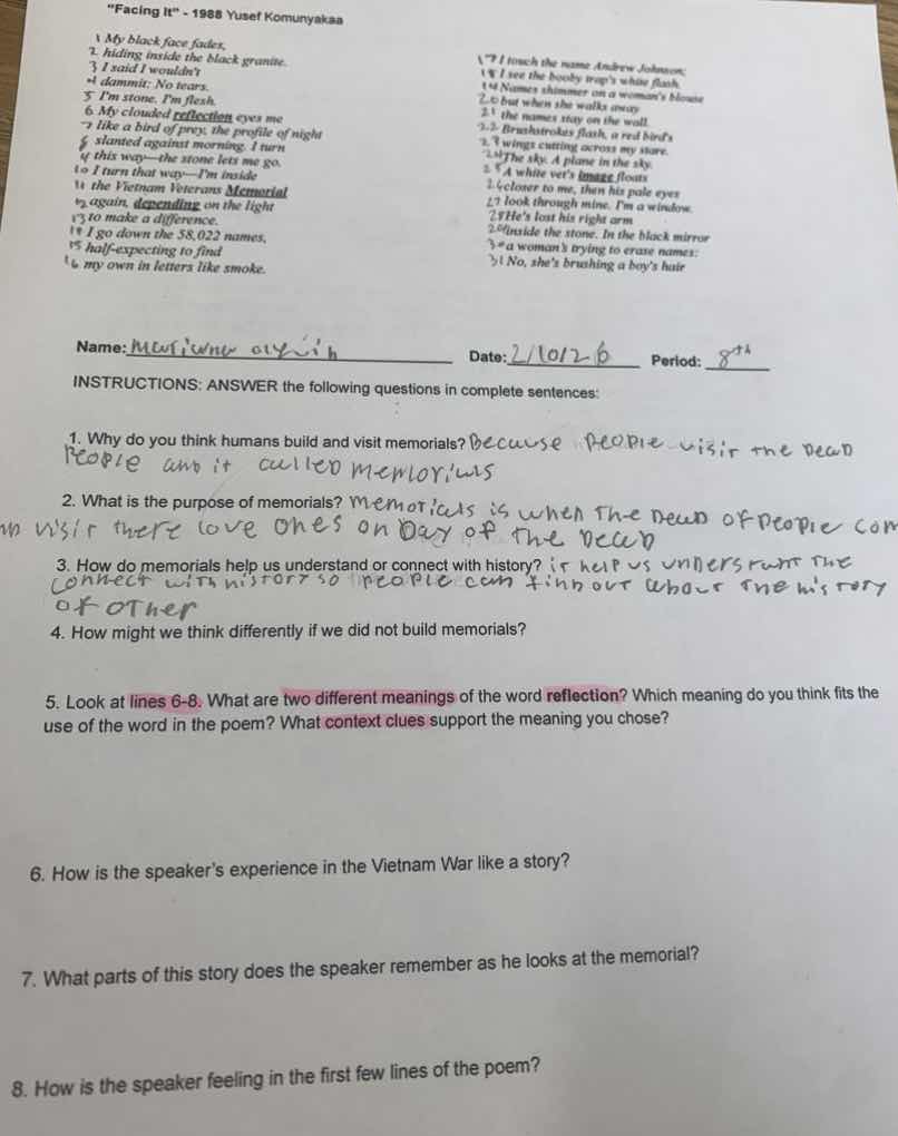 \facing it\ - 1988 yusef komunyakaa1 my black face fades,2. hiding insi…