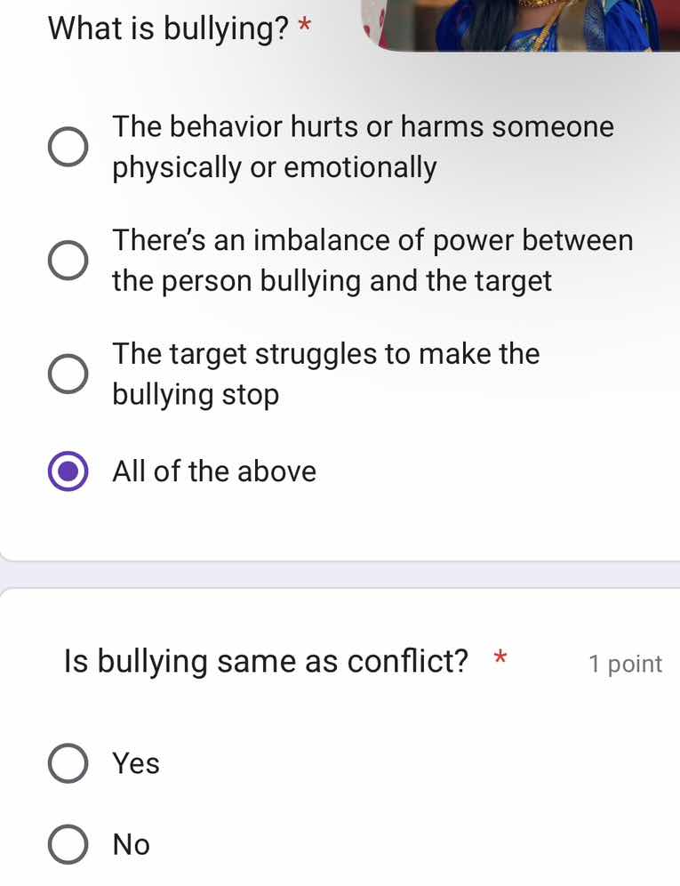 what is bullying? *the behavior hurts or harms someone physically or em…