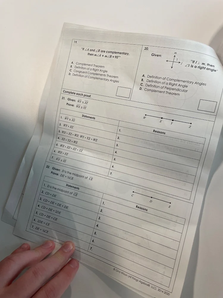 19. \if $angle a$ and $angle b$ are complementary, then $mangle a + man…