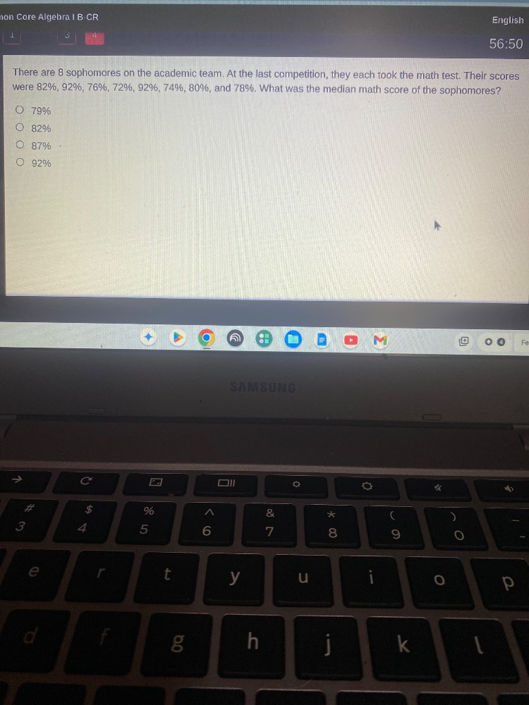 there are 8 sophomores on the academic team. at the last competition, t…