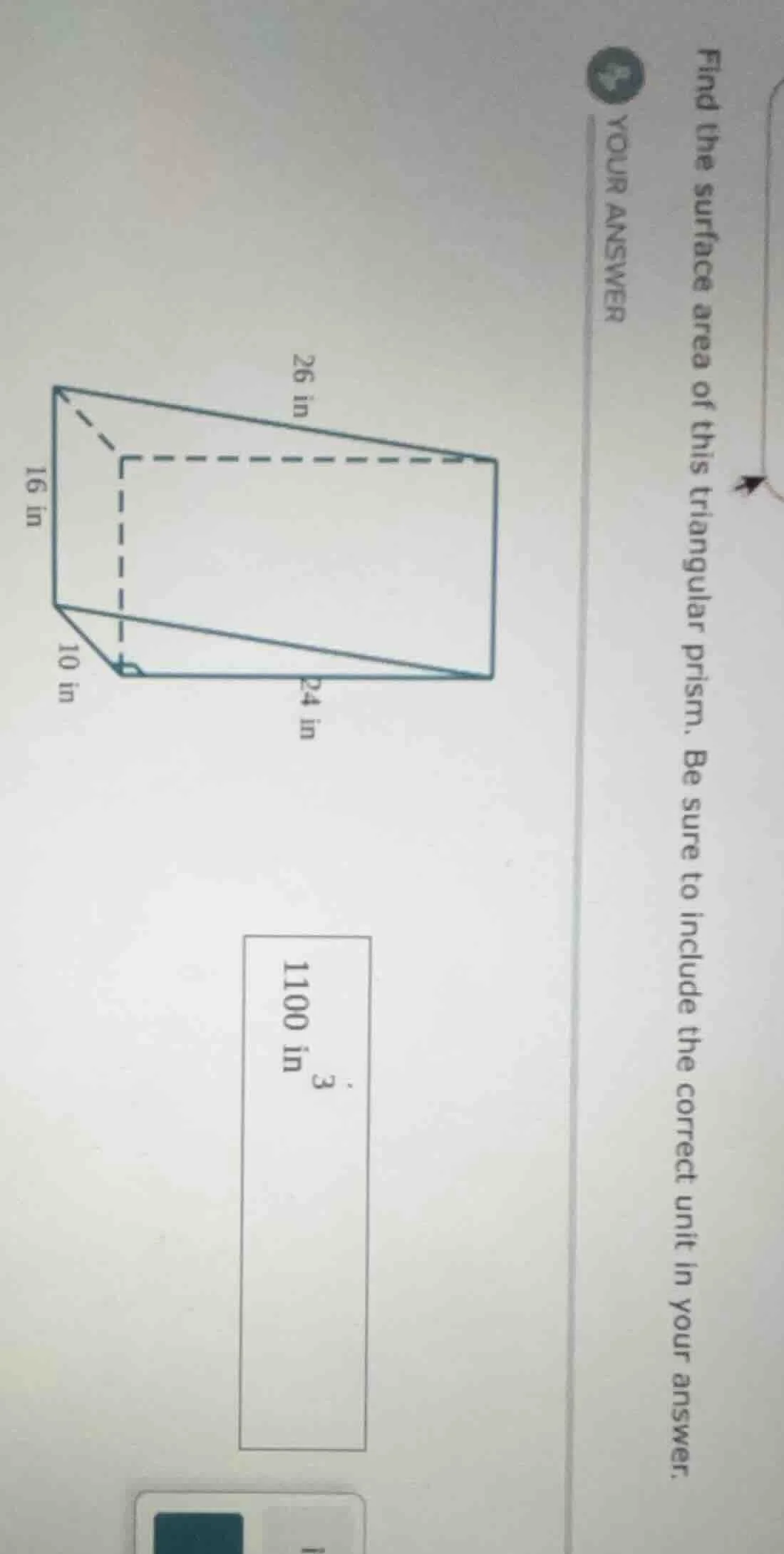 find the surface area of this triangular prism. be sure to include the …