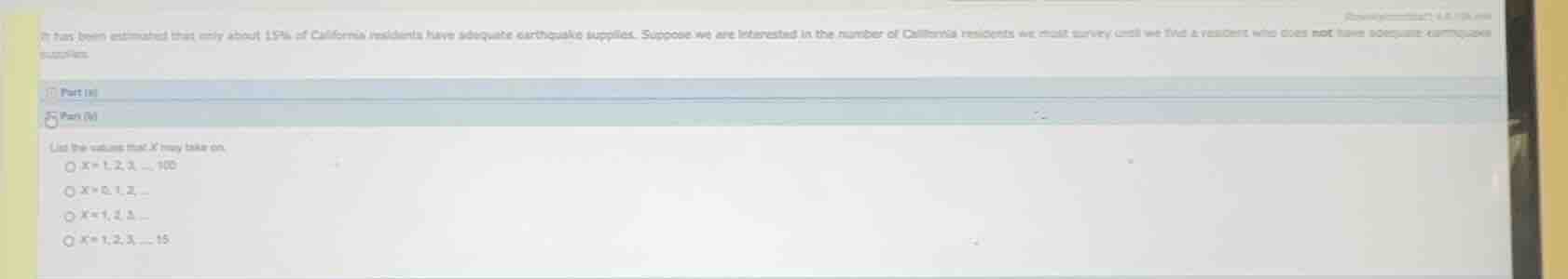 it has been estimated that only about 15% of california residents have …