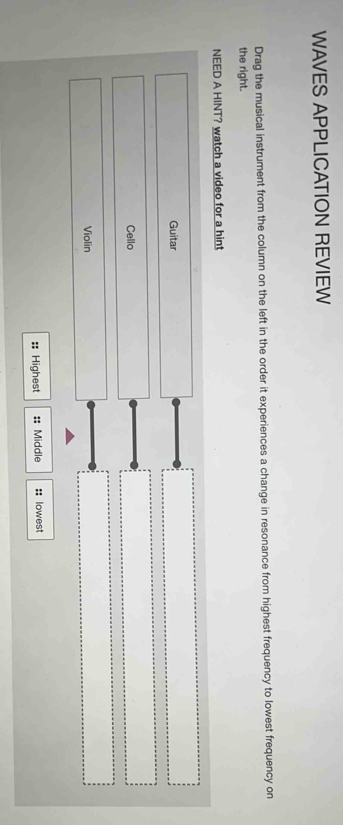 waves application review drag the musical instrument from the column on…