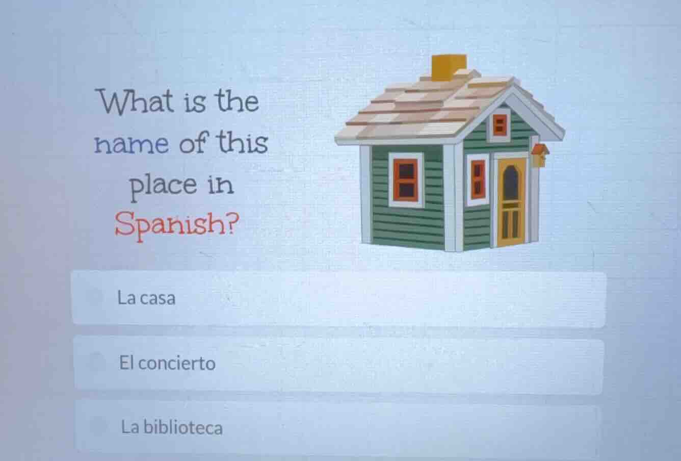 what is the name of this place in spanish? la casa el concierto la bibl…