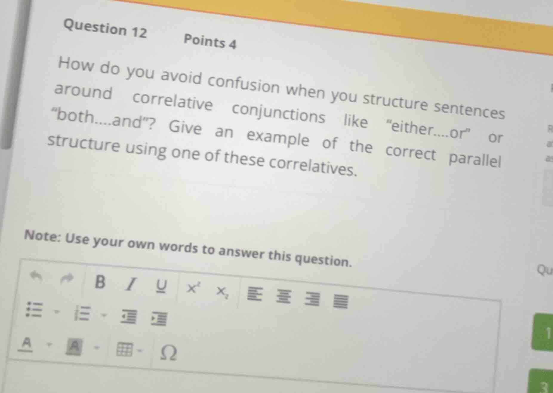 question 12 points 4 how do you avoid confusion when you structure sent…
