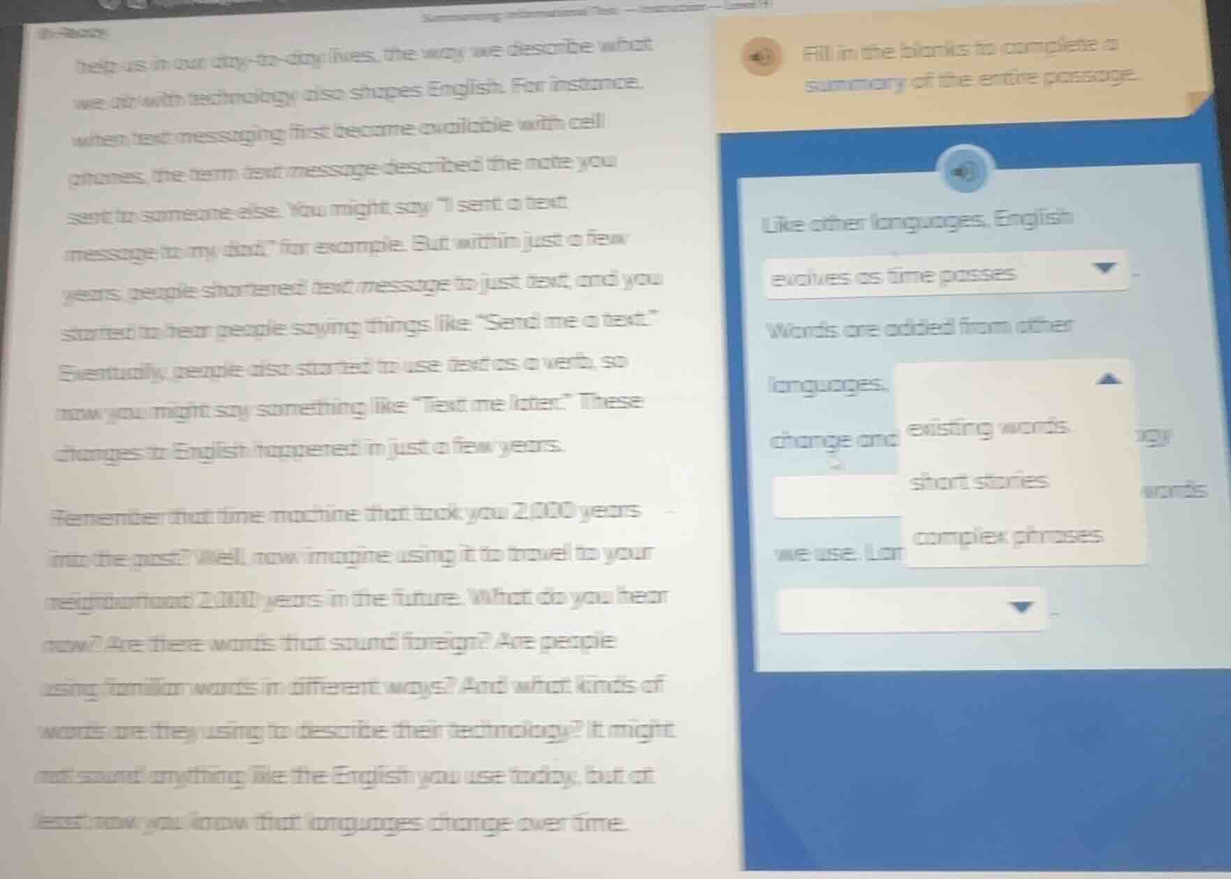 help us in our day-to-day lives, the way we describe what we do with te…