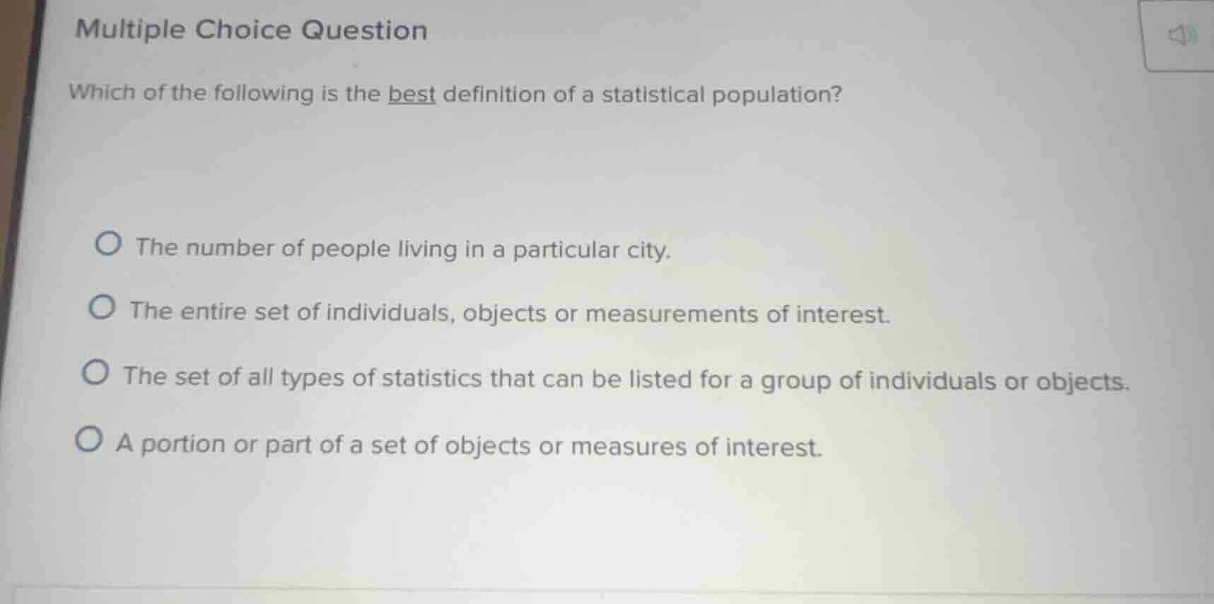 multiple choice question which of the following is the best definition …