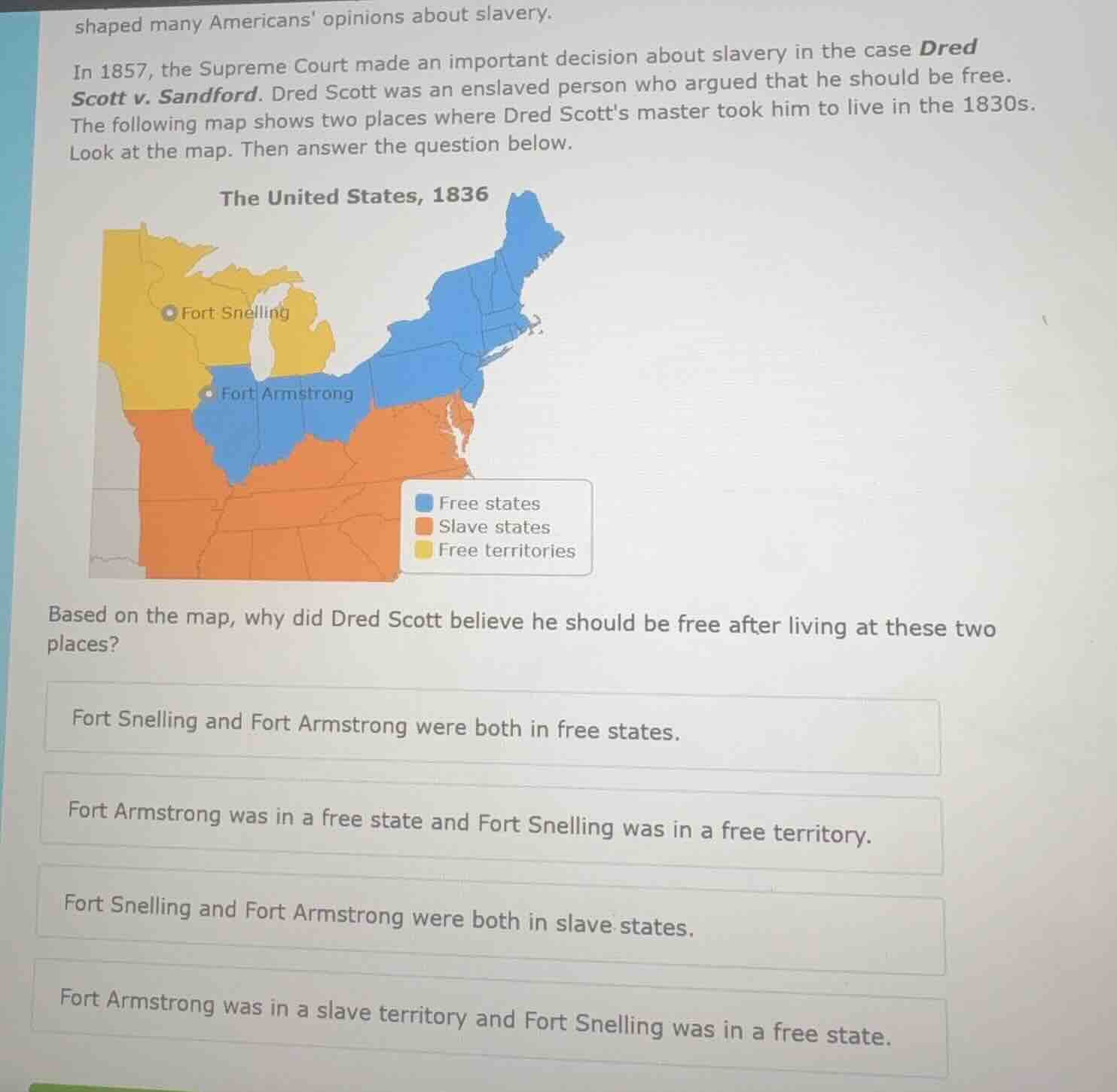 shaped many americans opinions about slavery. in 1857, the supreme cour…