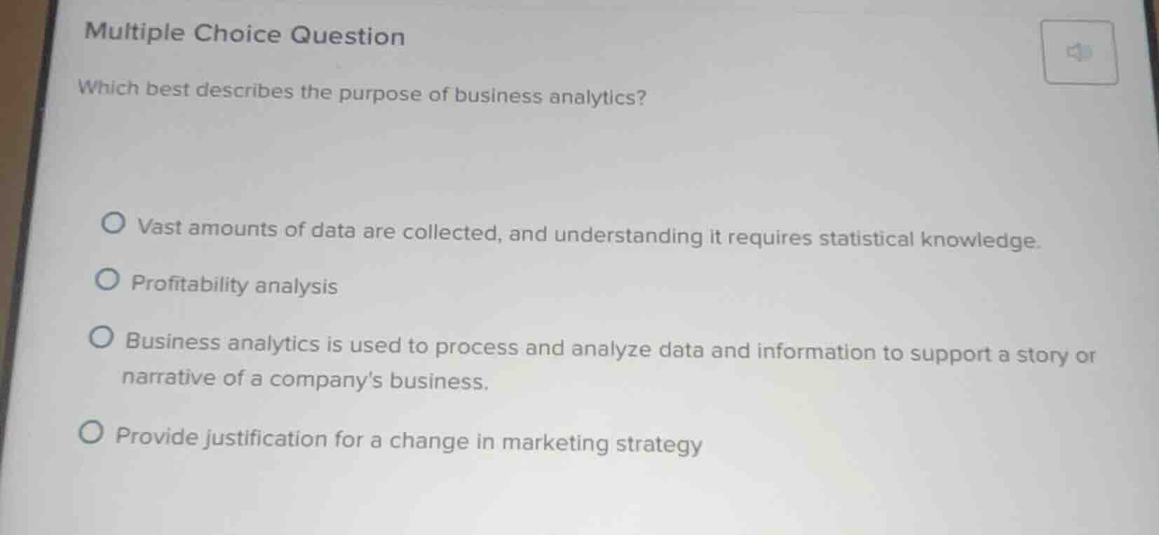 multiple choice question which best describes the purpose of business a…