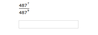 $\\frac{487^{7}}{487^{9}}$